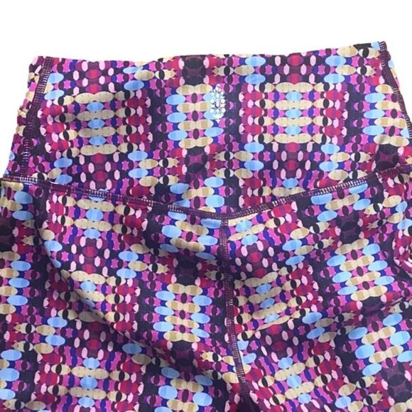 Free People Movement FP Multicolor Lose Control cross waist Leggings size XS - Picture 3 of 8